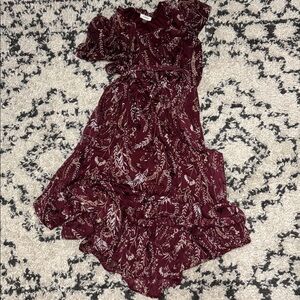 Calvin Klein Burgundy Maxi Dress